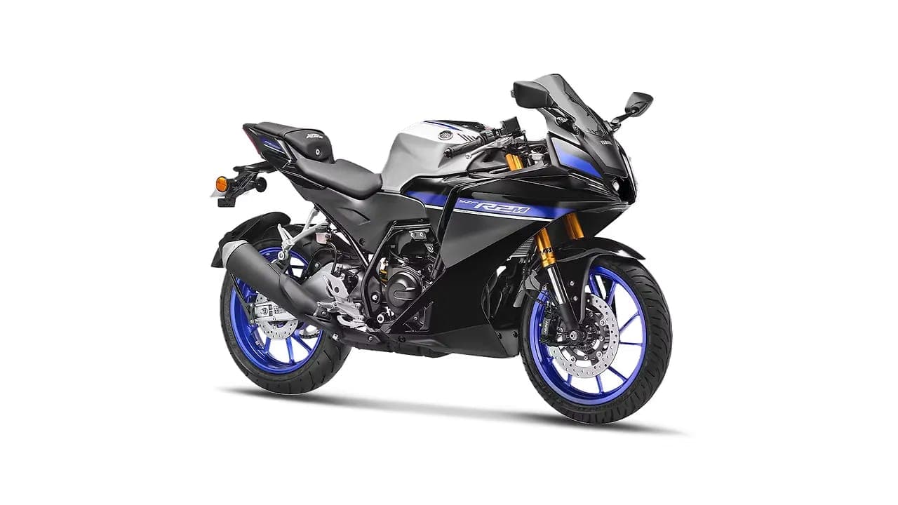 Yamaha R2 right front three-quarter view