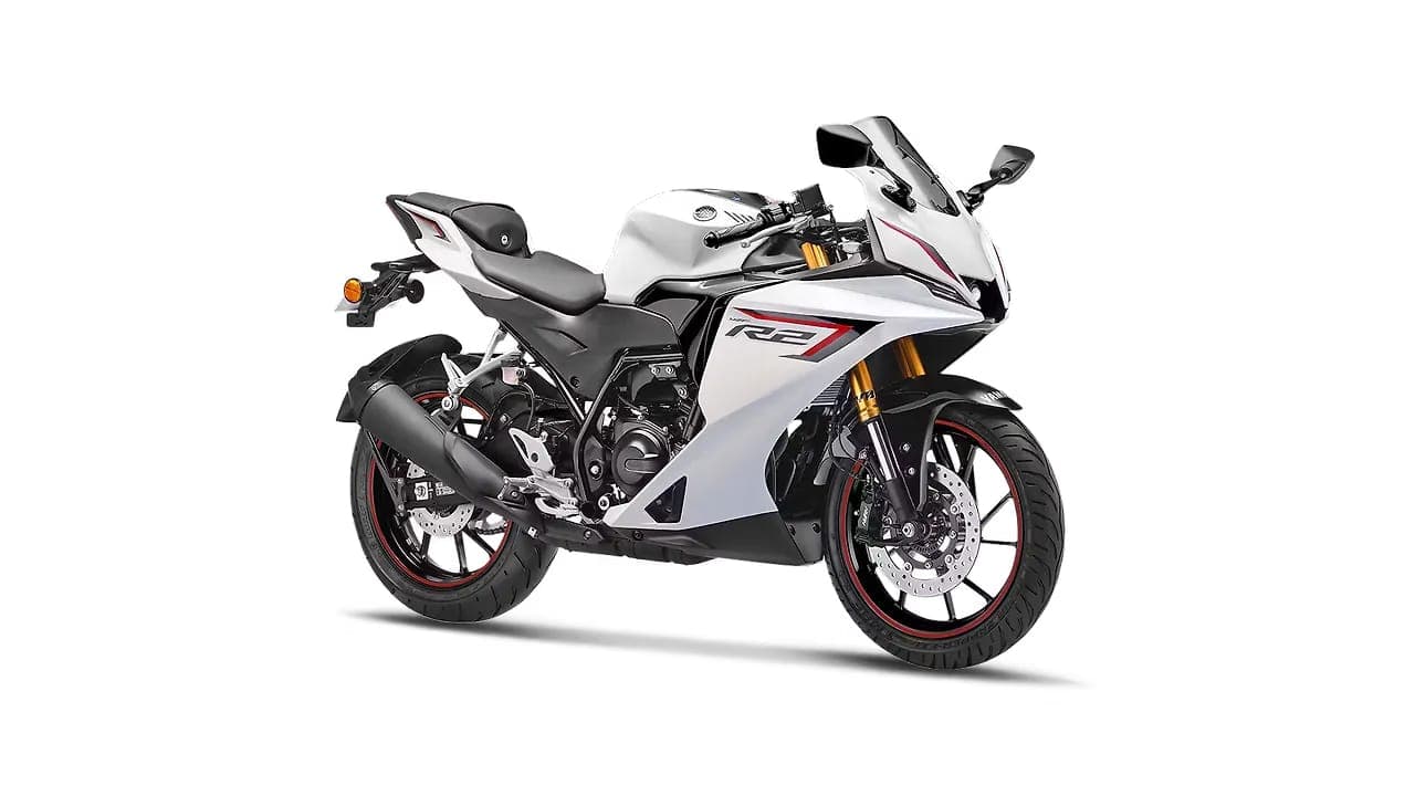 Yamaha R2 right front three-quarter view