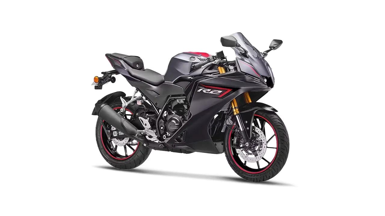 Yamaha R2 right front three-quarter view