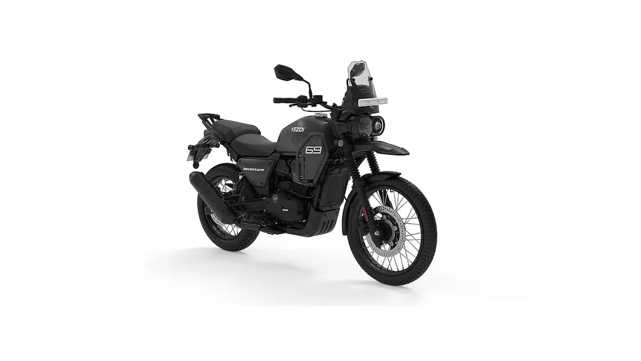 Yezdi Adventure right front three-quarter view