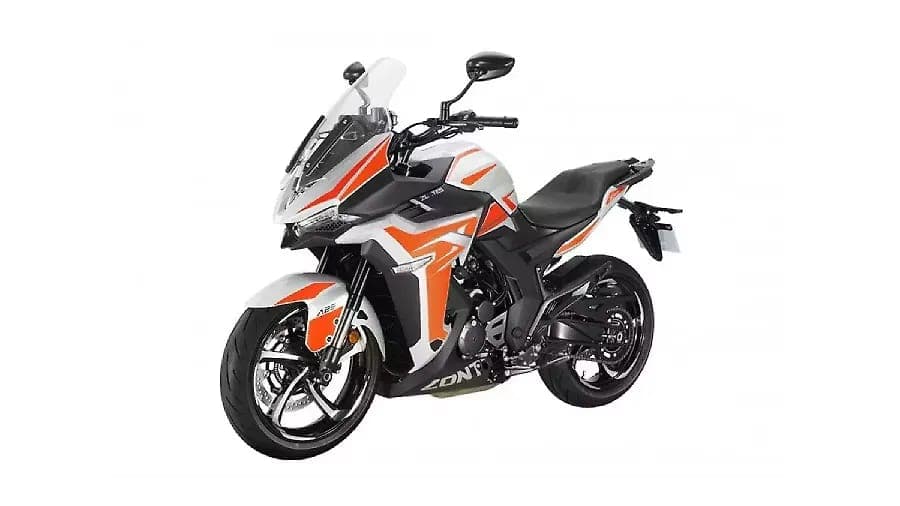Zontes 350X left front three-quarter view